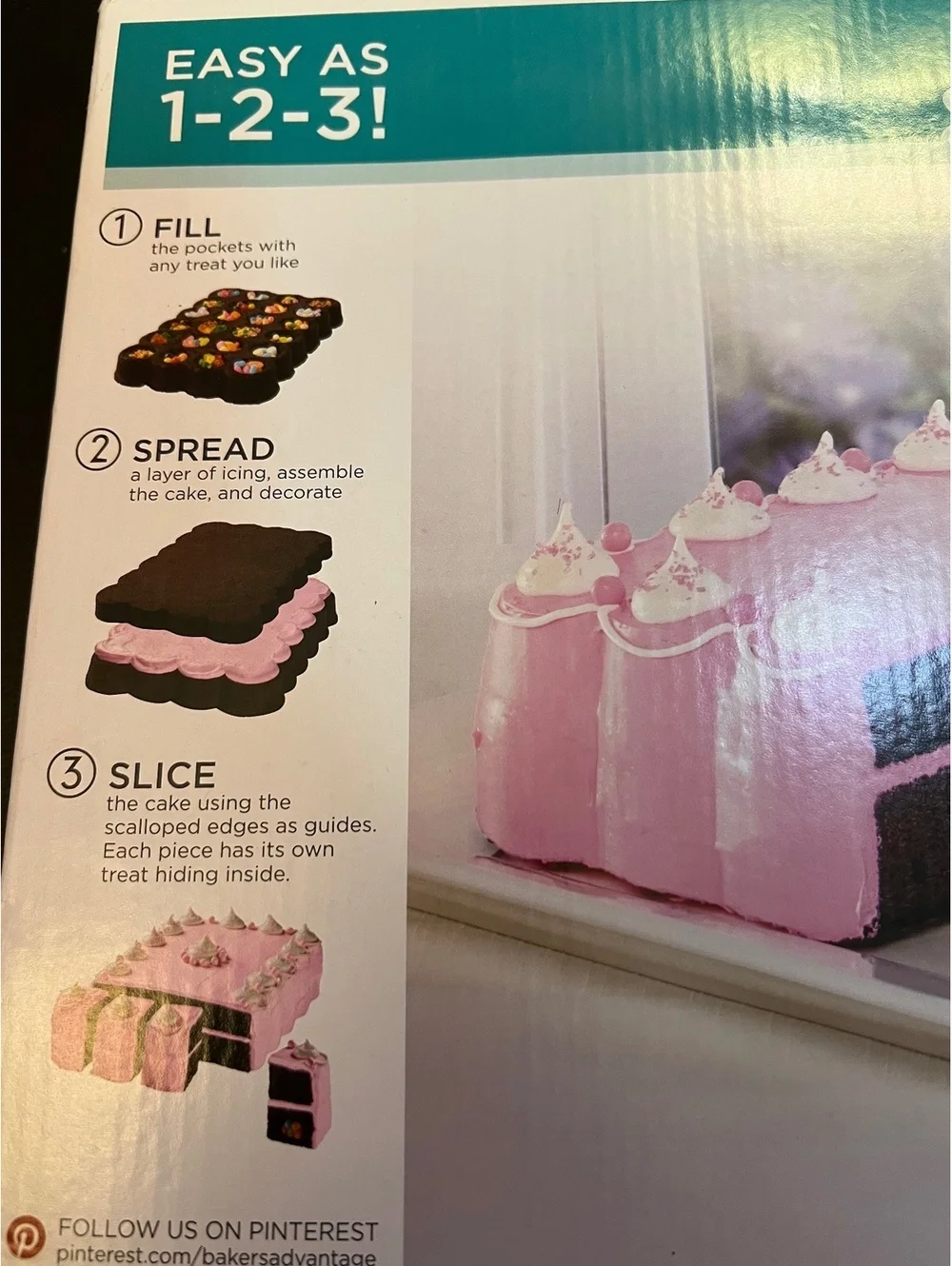 Fillables 9x13 Inch Nonstick 2 Piece Sheet Cake Pan Set with Recipe Booklet - Se